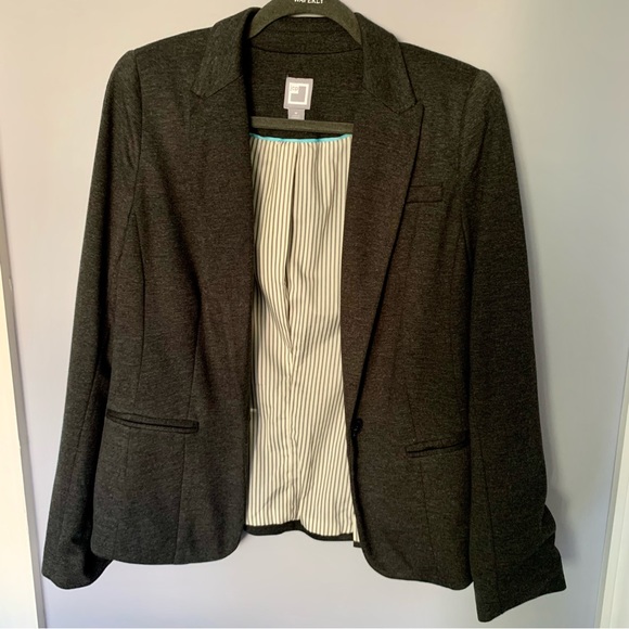 Gray knit blazer - Picture 4 of 5